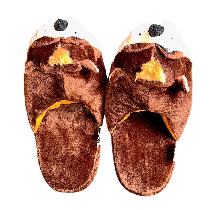 Sandal Rumah Sandal Kamar Kepala Boneka Karakter TAZMANIA Sandal Slop Bulu Lembut dan Empuk