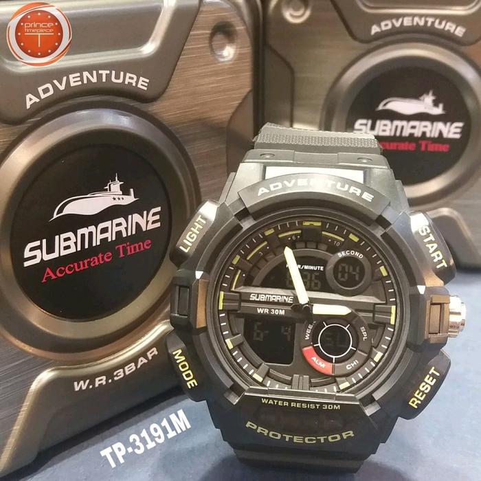 Jam Tangan US SUBMARINE TP-3191M Digital Analog Watch Rubber