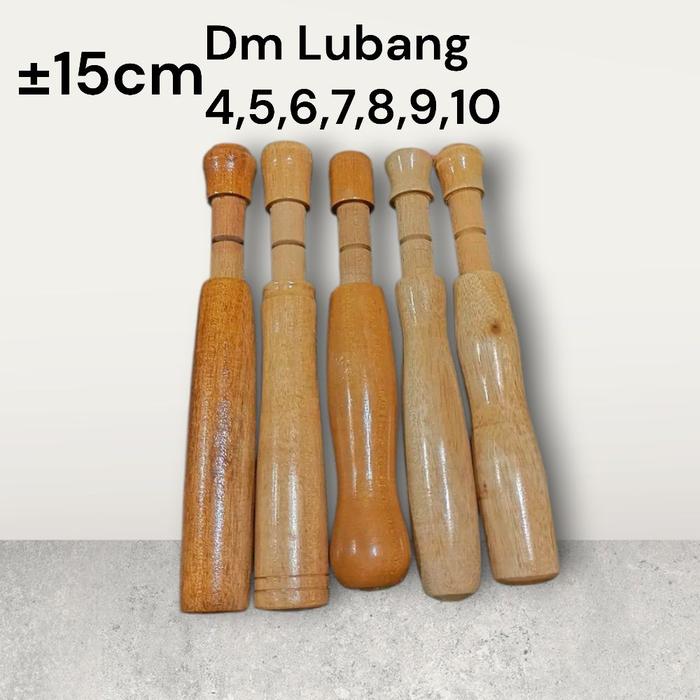 gagang joran pancing kayu mahoni siap pakai panjang ±15cm