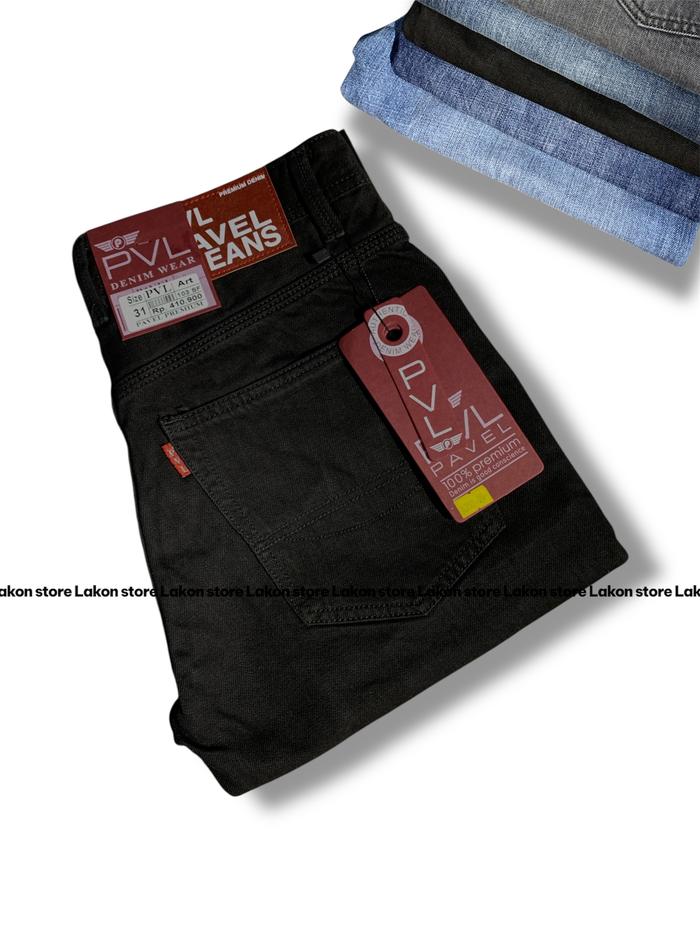 PVL Celana Jeans PVL Original Reguler Pria Denim Corvus Non Treat Kancing Anti Karat Model Fashion T