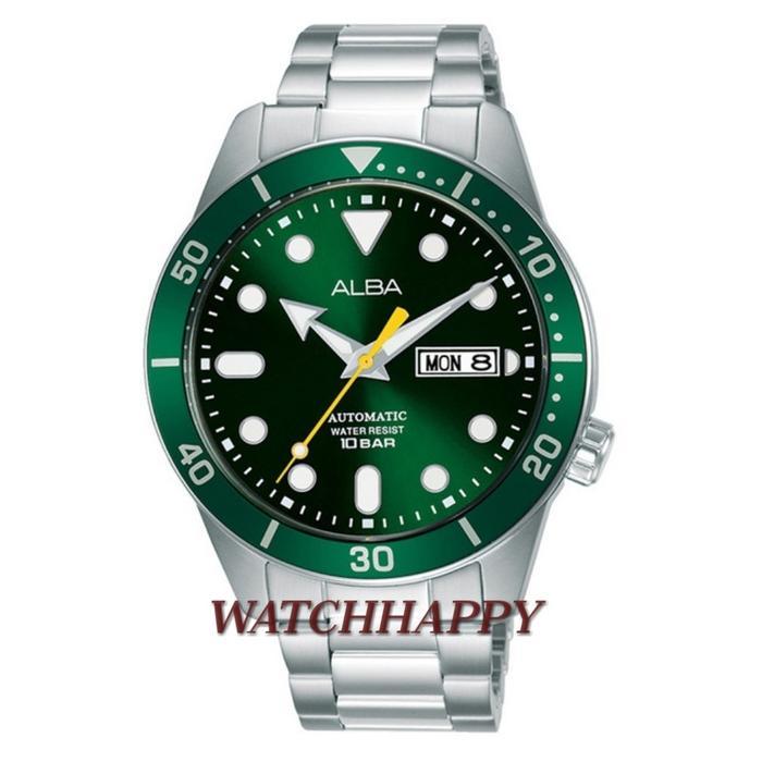Jam Tangan ALBA Automatic ORIGINAL AL4165X1 Green Dial GARANSI AL4165