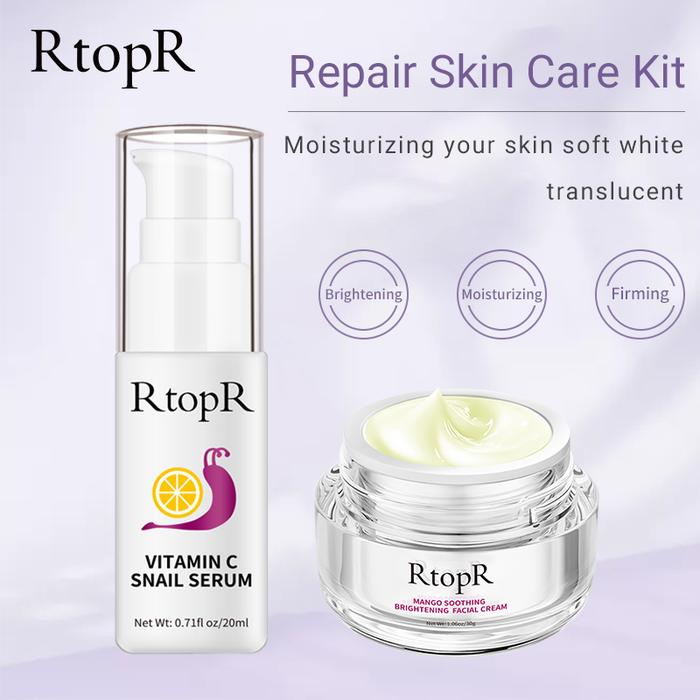 RtopR White Skin Firming Nourishing Skin Care Set Vitaminc Snail