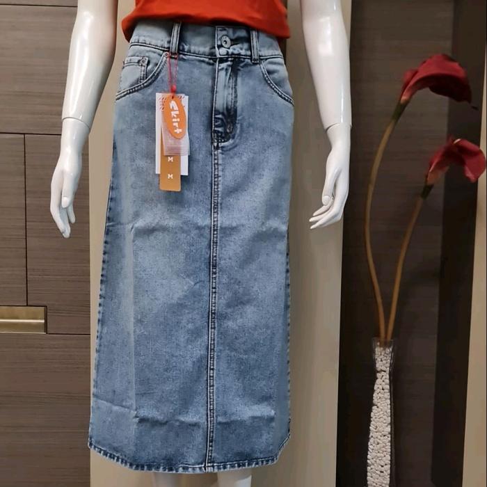 Rok Jeans Ako Wanita Panjang Dewasa