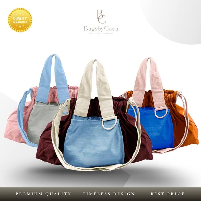 [Ready Stock] BTV XS Dumpling Bag Colorblock | Tas Bahu Selempang Wanita 2 Ways