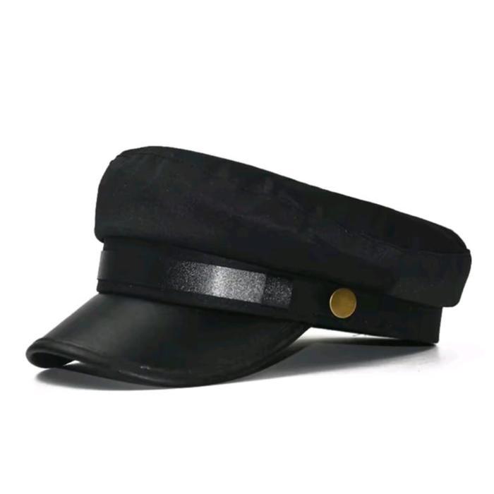 New arrival Topi Pria terbaru- Sailorman Army-Topi Pelaut- Leather Cap- Cadet Military-topi Ariel-Ko