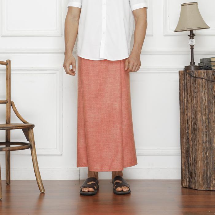 New Box Sarung Universa - Orange (Premium Sarong) | Sarung Polos  Muslim | Sarung  Dewasa Pria