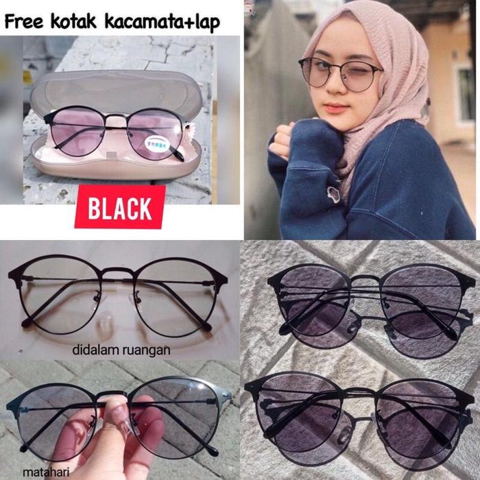 E ( E15 ) KACAMATA PHOTOCROMIC + FREE GIFT ( 1 KOTAK KACAMATA + 1 LAP KACAMATA ) / HARGA GROSIR