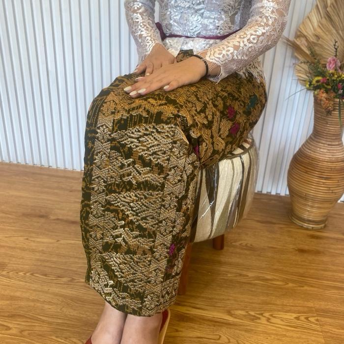 Kamen endek seseh bordir songket premium