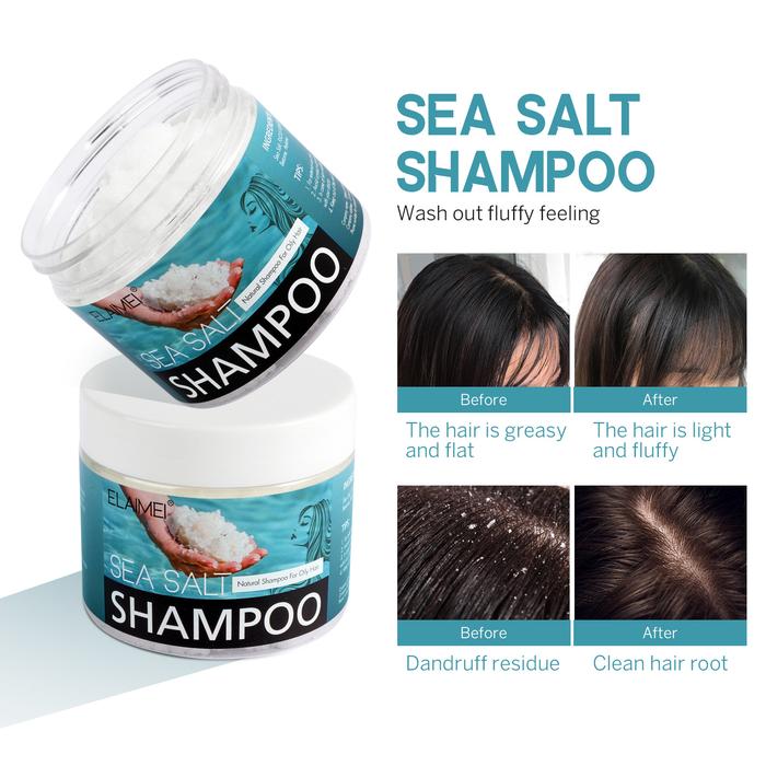 Natural Sea Salt Shampoo Hair Treatment Shampoo for Scalp Psoriasis