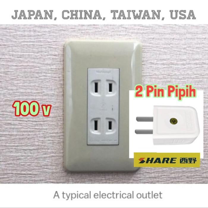 Terlaris Travel Adaptor Japan, China, Taiwan, Usa Colokan Broco 2 3 4 5 Lubang High Quality