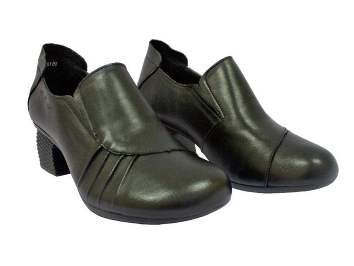 Pierre Cardin Ladies 1518 Sepatu Wedges Wanita Warna Hitam Dan Coklat Original Kulit Asli sepatu sel