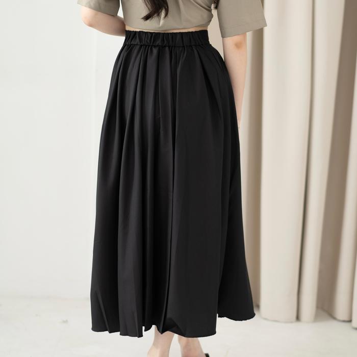 SACHA - Roselle Skirt | Rok Wanita | Rok Hitam | Rok Midi | Flare Skirt | Skirt | Fashion | Rok Crea