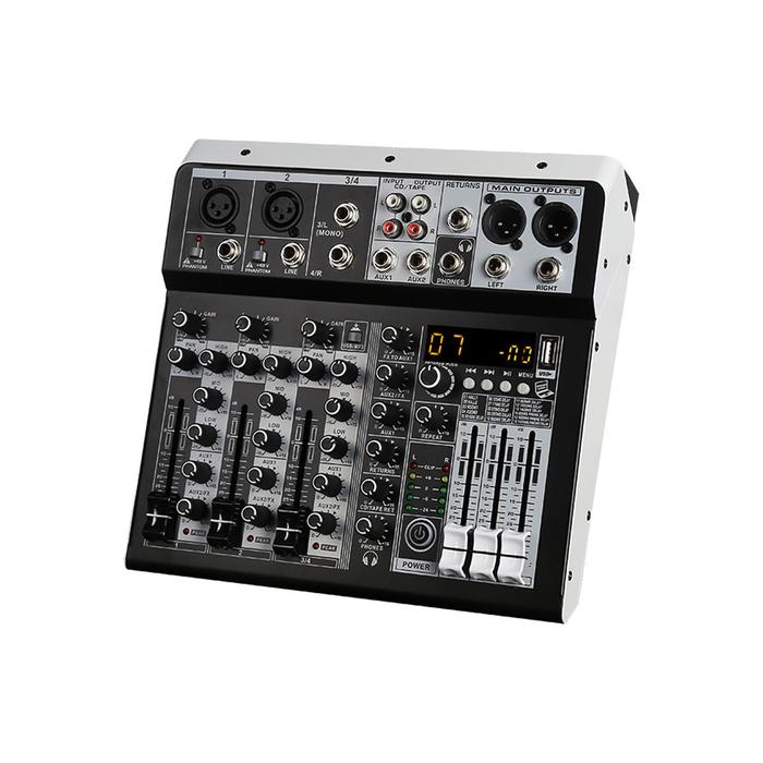 DJ Audio Mixer Sound Mixer Stereo Sound Mixing Console for Stage