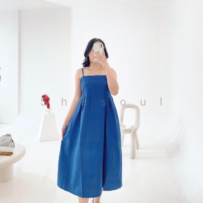 NEW KATUN PREMIUM ( HITAM ) 622.757.1149.1150 NATALIE MAXI DRESS SLEEVELESS KOREAN STYLE CASUAL MINI
