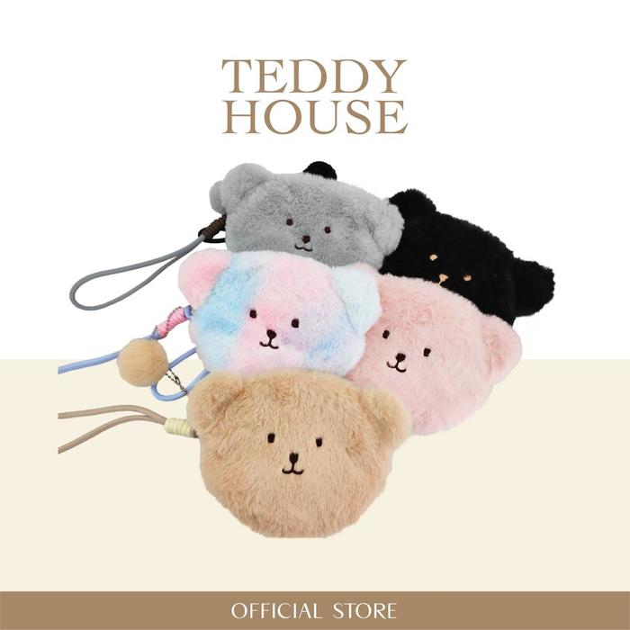 TEDDY HOUSE FASHION TEDDY POUCH PINK 7.5" X 5.5"