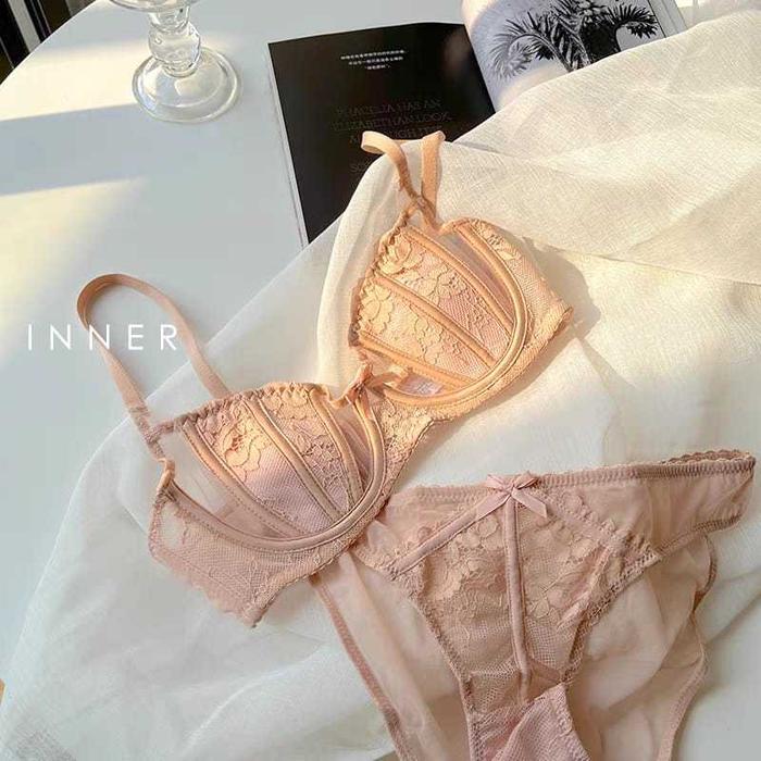 BEVERLY JEAN - Danielle Set Setelan Bra Wanita CD Seksi Cw Pakaian Dalam Lengkap Renda