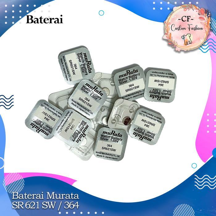 Baterai Batre Battery Murata 364 Sr621Sw Original Jam Tangan Sr621Sw Sr 621 621Sw Prenium