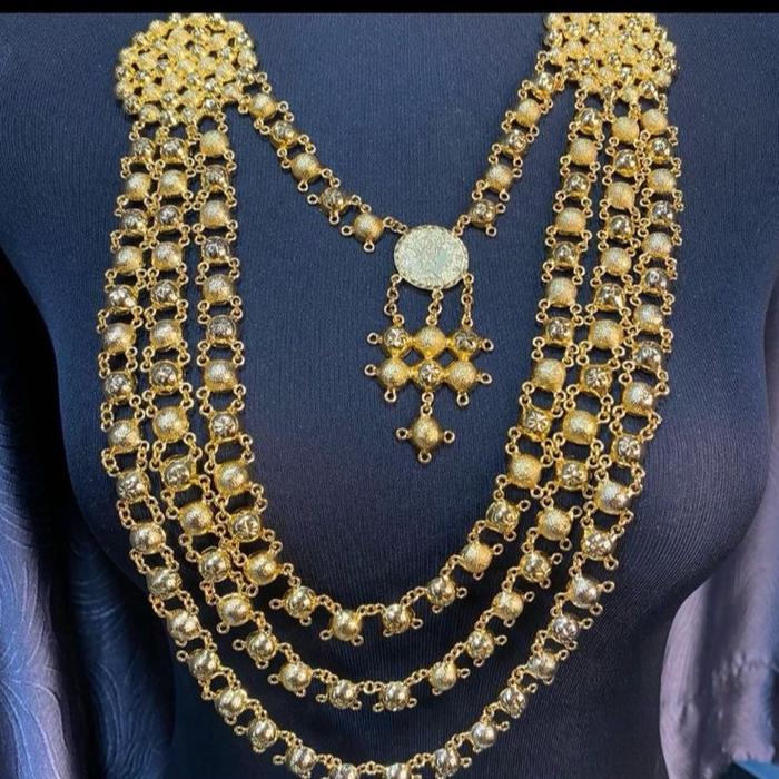 Kalung boba arab lapis emas