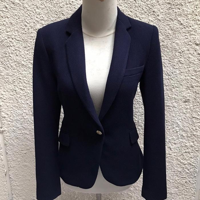Zara navy     woman blazer