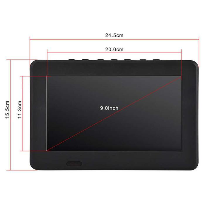 Leadstar 7 Inches Rechargeable Digital Color Tv Television Player Tft-Led Screen Tv Portatil Digital