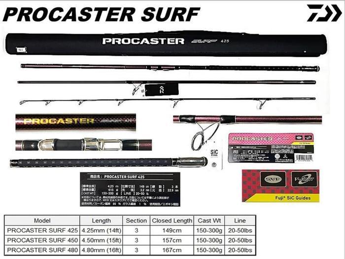 Daiwa Procaster Surf Rod Joran Pasiran Rock Fishing