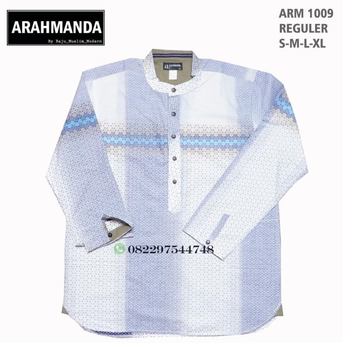 Promo baju koko putih motif EKSLUSIF ARAHMANDA lengan panjang COD