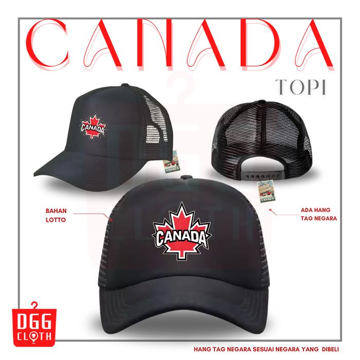 DGGCloth Topi Souvenir Canada Topi Trucker Oleh Oleh Ottawa 2