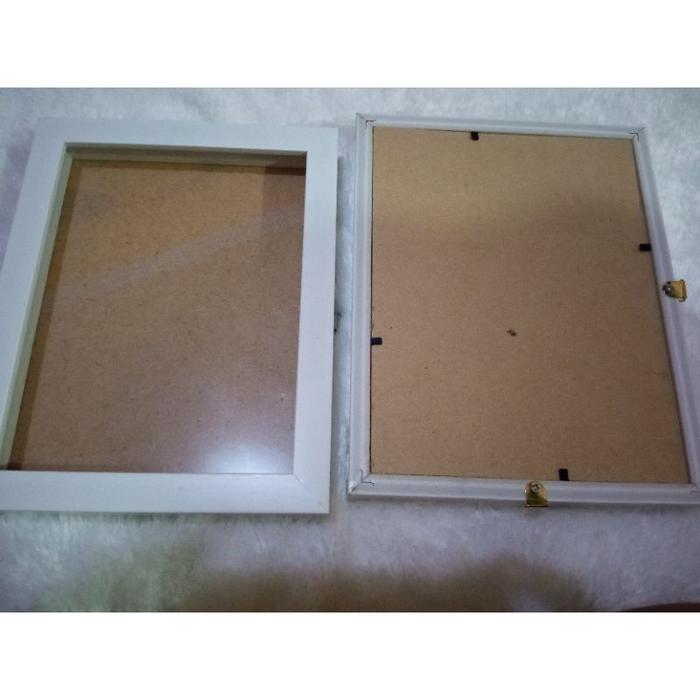TERLARIS Bingkai Box 3D Anti Pecah !! + Akrilik 8R | 10R | A4 & (25x25cm) Frame Mahar Scrapbook READ