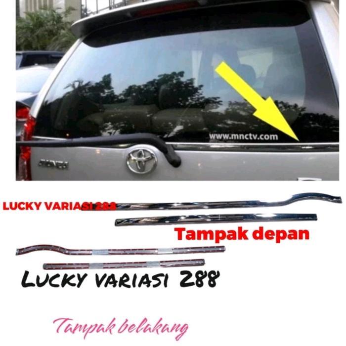 list lis chrome kaca belakang mobil avanza xenia new lama vvti 2004 sampai 2011 Car Coklat