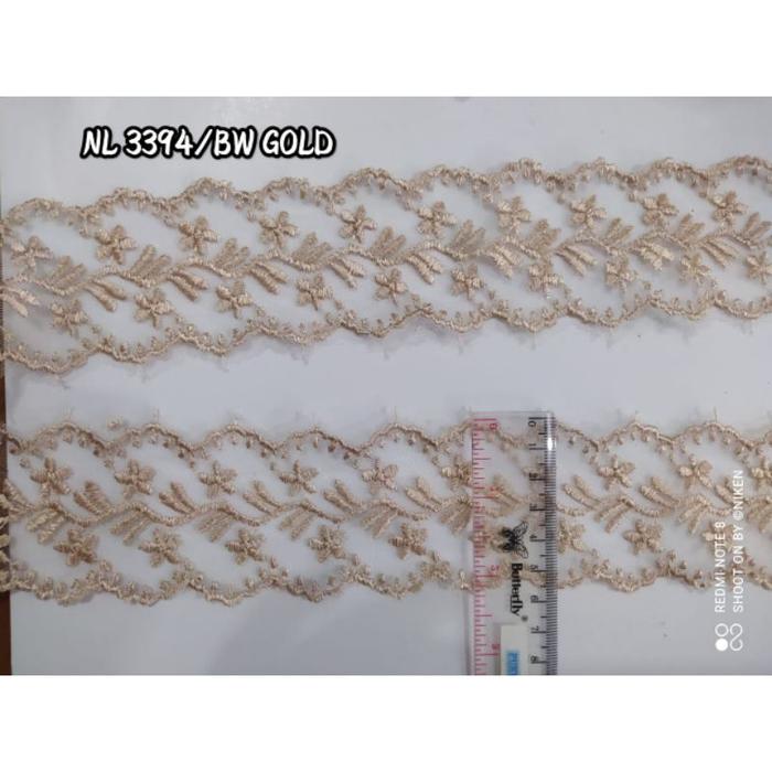 charisma renda tulle tengah ukuran 5cm
