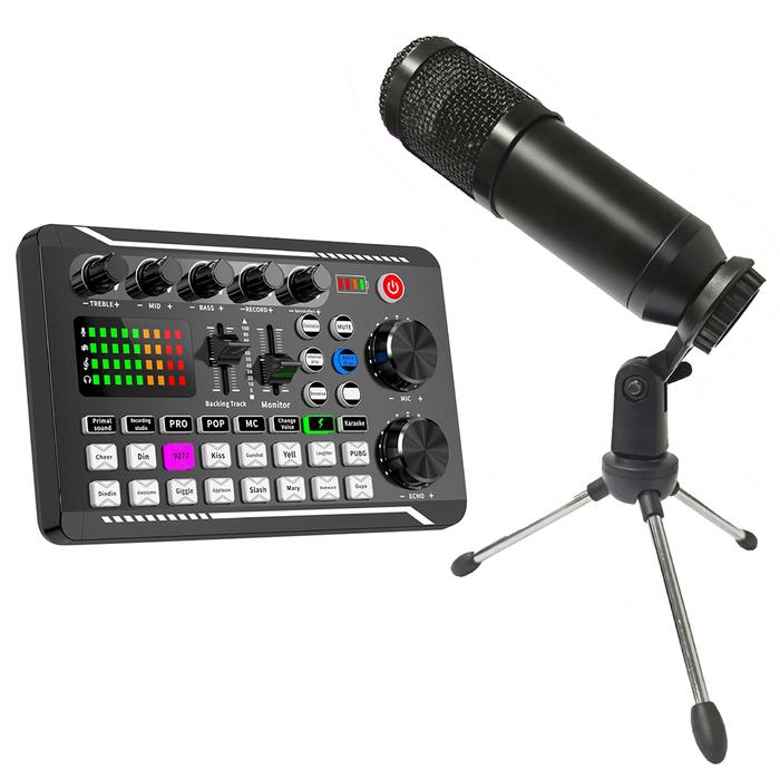 Amplifier Computer Sound Adapter Sound Card PC Live Voice Mix Console