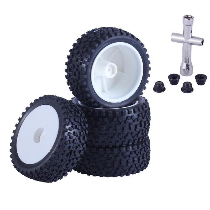 4 Buah 85Mm Ban Roda Ban untuk Wltoys 144001 124019 104001 Bagian
