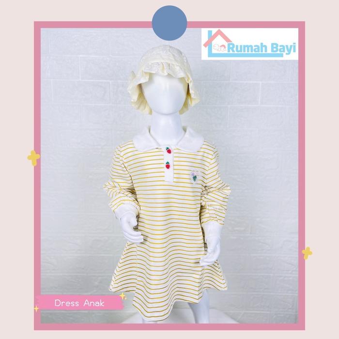 New Dress Anak Cewe Salur BD 2301