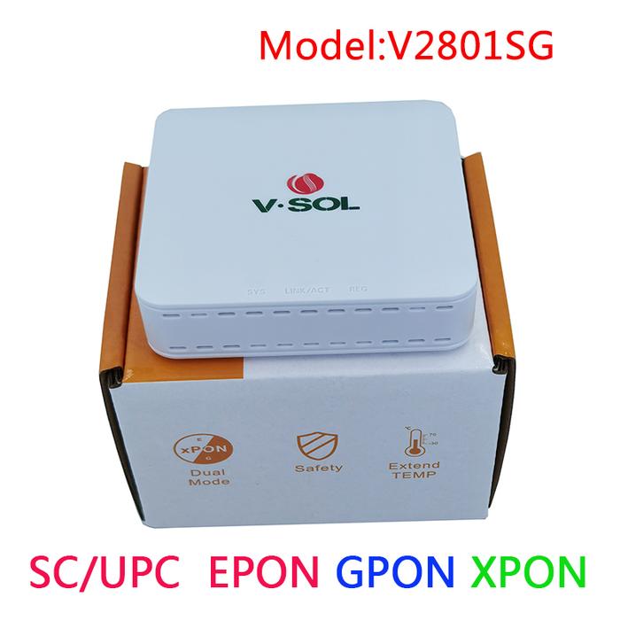 VSOL ONT V2801SG GPON Epon XPON FTTH Onu Modem 1GE terminal PPPOE ZTE