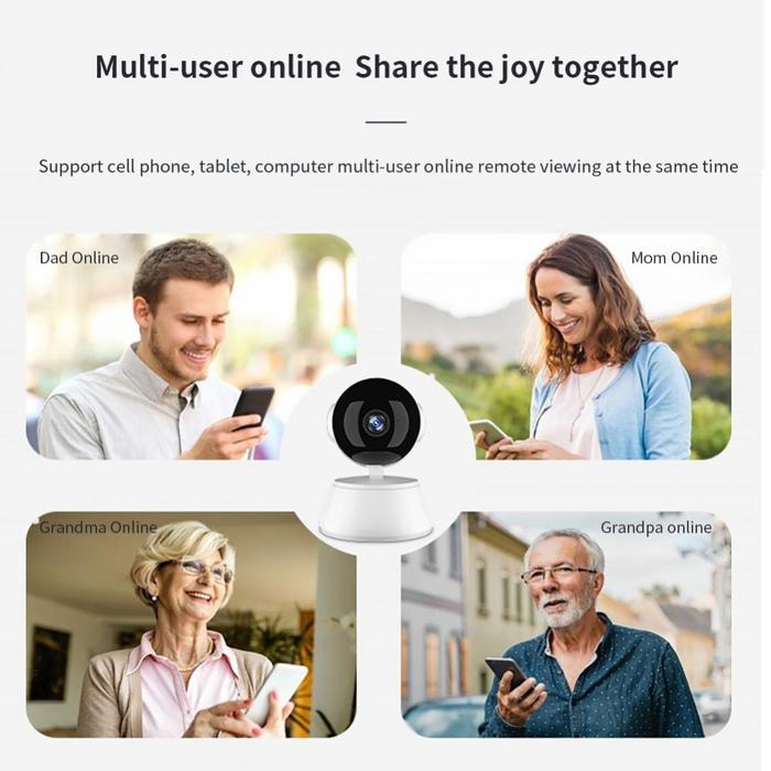 Panoramic Camera V380 WiFi IP Smart Camera Home Security Wireless