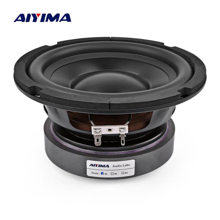 AIYIMA 1Pcs 6.5 Inch Subwoofer Speaker 4 8 Ohm 100W Home Theater