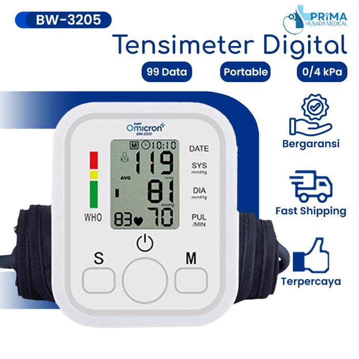 Tensimeter Digital / Tensimeter Digital Lengan Atas / Alat Pengukur Tekanan Darah Digital Akurat