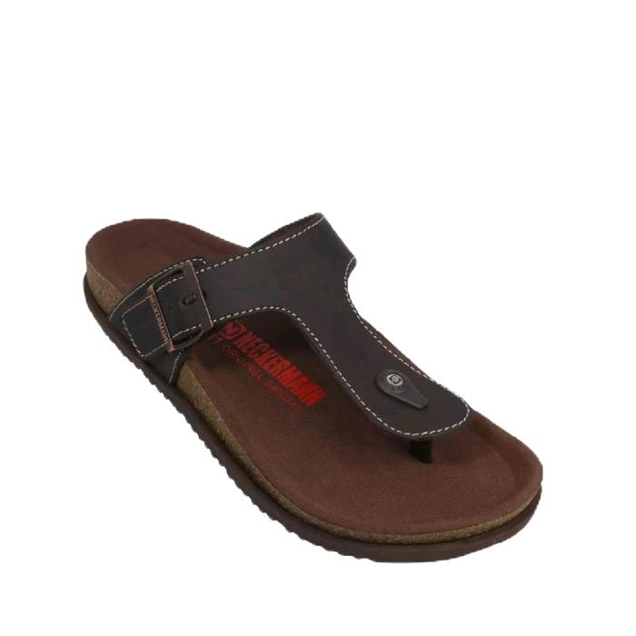 SANDAL JEPIT PRIA NECKERMAN BIRKEN 044 BROWN ORIGINAL