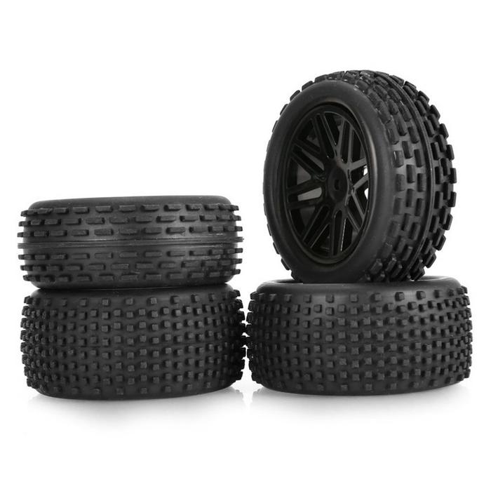 4 Buah Ban Roda Ban 86Mm untuk Wltoys 144001 124019 104001 Bagian