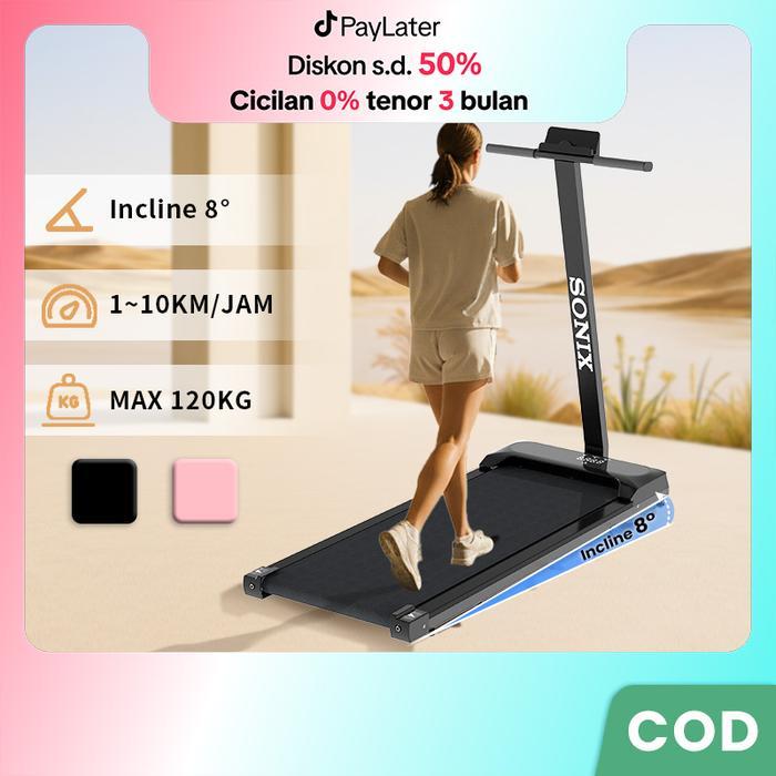 【Ready】Sonix Treadmill Incline T Model Sport Treadmill Sudut 8 Electric Low Watt Dapat Dilipat Runni