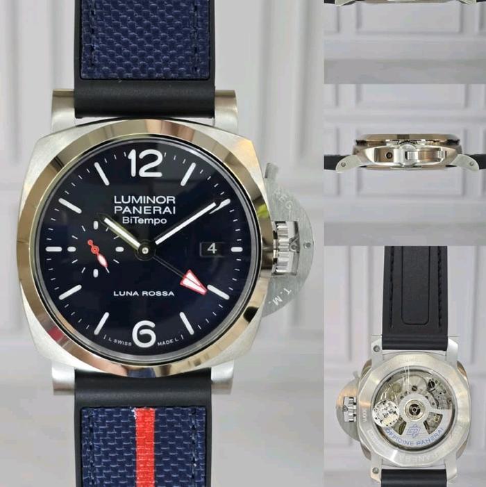 JAM TANGAN PRIA AUTOMATIC JAPAN P4N3R41 LUN4R05A B1T3MP0 STRAP RUBBER