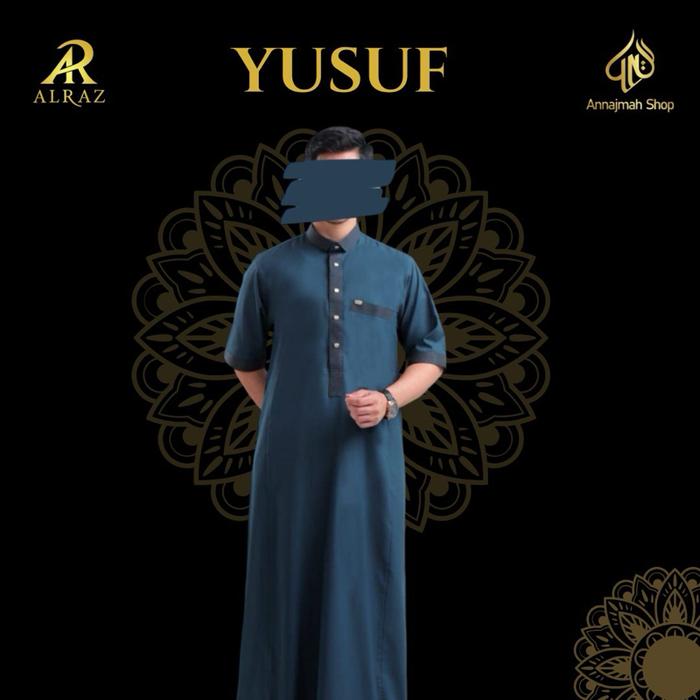 Jubah Al Raz Lengan Pendek YUSUF Gamis Pria Alraz