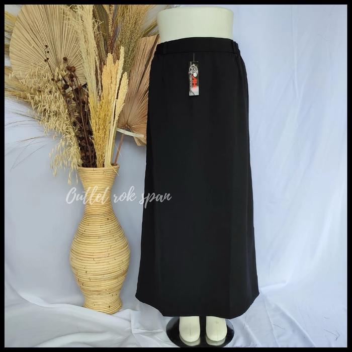 Rok Hitam Polos Rok Sekolah Rok Hitam Big Size Rok Jumbo Panjang Rok Kuliah Rok Santri Rok Span Hita