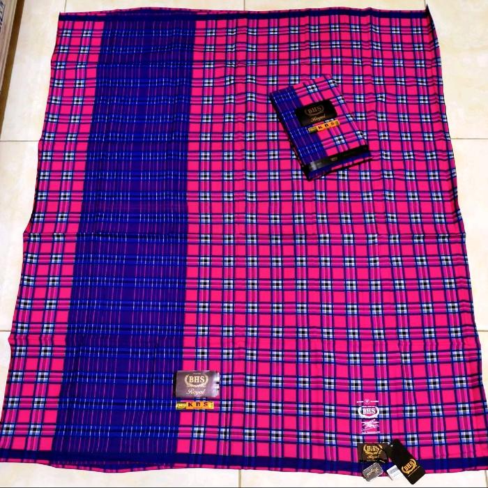 SARUNG BHS KBS ROYAL  SUTRA SPUNSILK 140  WARNA PINK