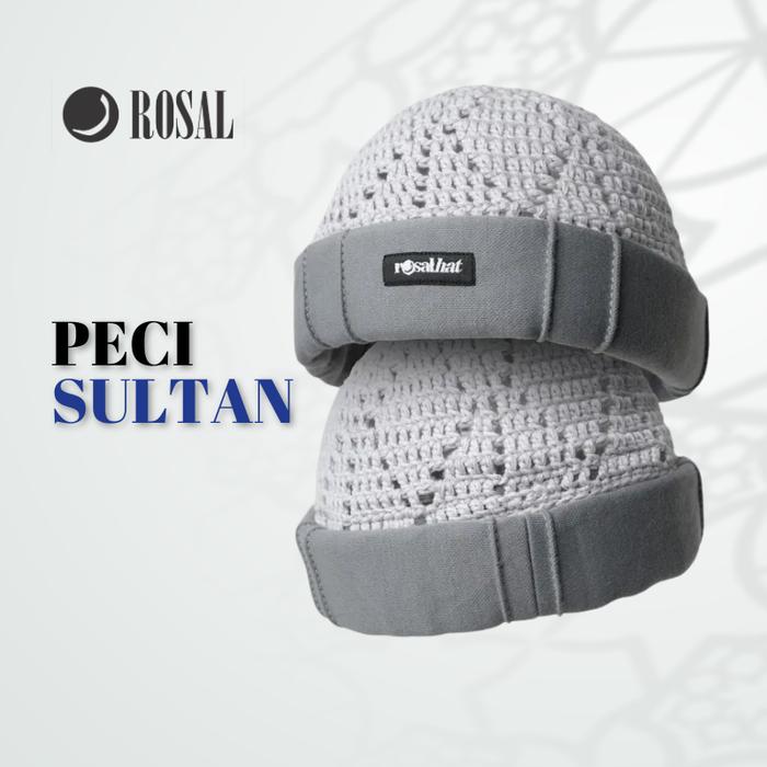 Rosal Peci Sultan ROSAL - Songkok Kopiah Rajut Polos Premium Simple Ikhwan dengan Desain Elegan dan