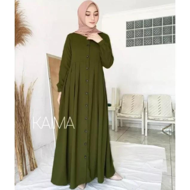 Cuci Gudang!! Baju Gamis Fashion Maxi Midi Dress Wanita Muslim Terbaru 2023 Dewasa Remaja Kekinian L