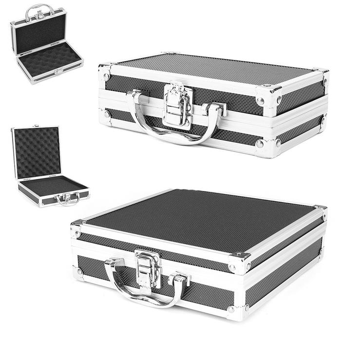 Aluminium Alloy Toolbox Screw Storage Case Foam Filled Shockproof