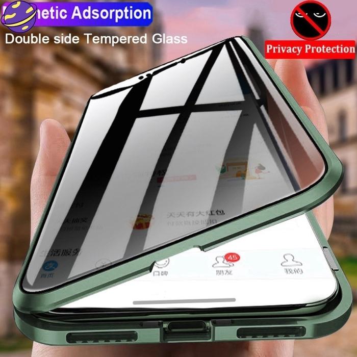 IP17 Casing Privacy Tempered Glass Magnetic Case for IPhone 17 Air 16 15 14 Pro Max IPhone 13 Pro Ma