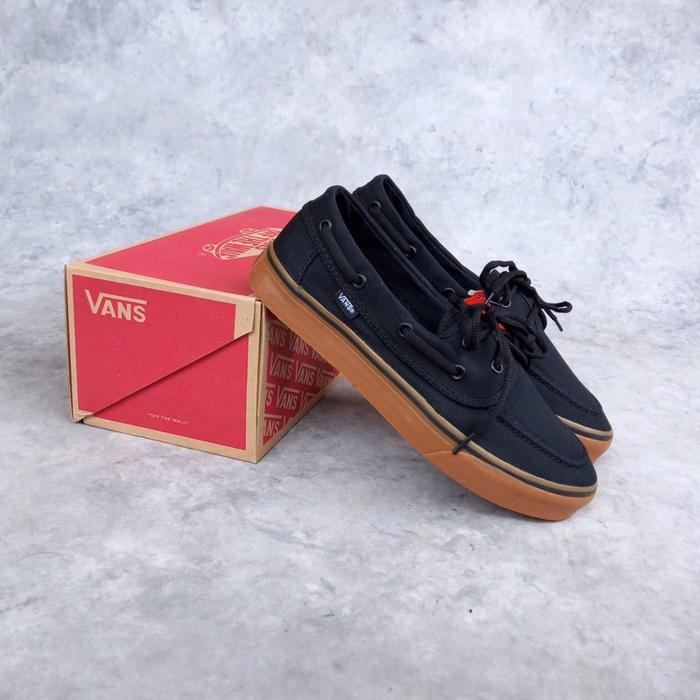 Vans Zapato Black Gum Sepatu Pria dengan Desain Klasik dan Nyaman untuk Harian