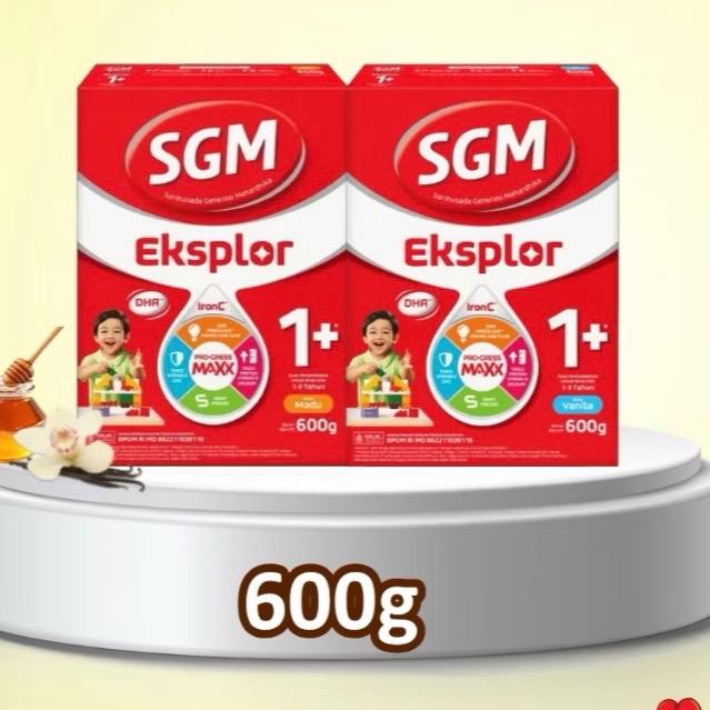 SGM Eksplor 1+ Madu 600gram / SGM Eksplor 1+ Vanila 600gram / Susu Pertumbuhan / Susu Anak 1-3 Tahun